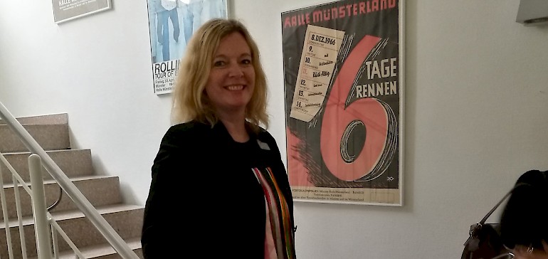 Frau Koch führte uns hinter die Kulissen der Halle Münsterland