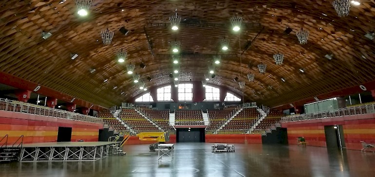 So leer haben die meisten die Konzert- und Veranstaltungshalle noch nie gesehen