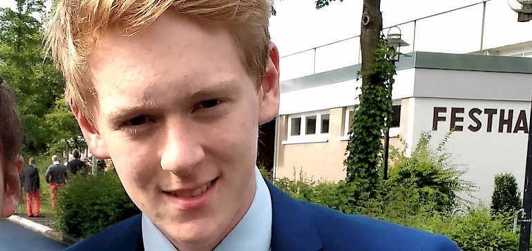 Seit seinem 14. Lebensjahr engagiert sich Finn Kersting für den Jugendrat Münster